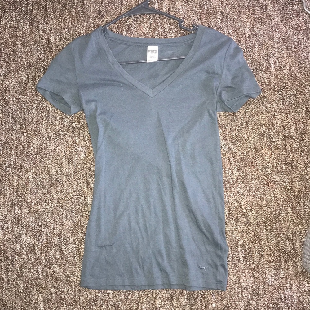 grey PINK v neck